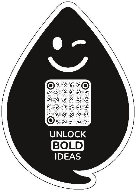 Black Amber BOLD Duftanhänger mit QR-Code von ScanTheDrop vor dunklem Hintergrund